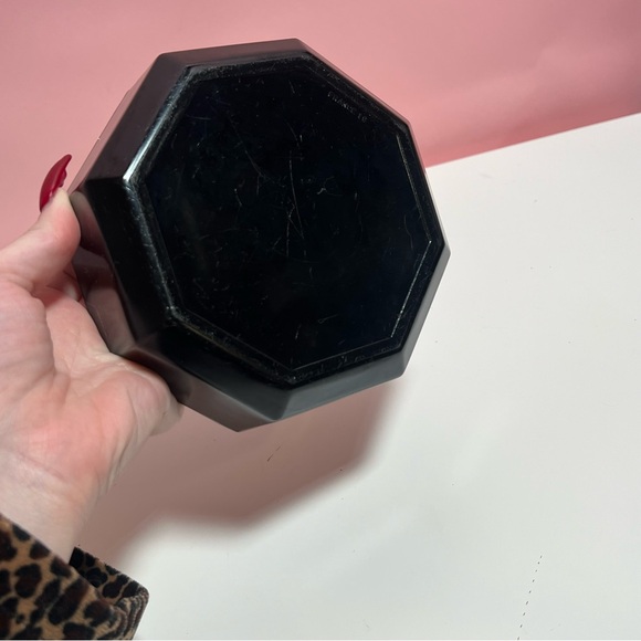 Vintage retro Arcoroc France black octagon trinket dish bowl - Picture 4 of 5